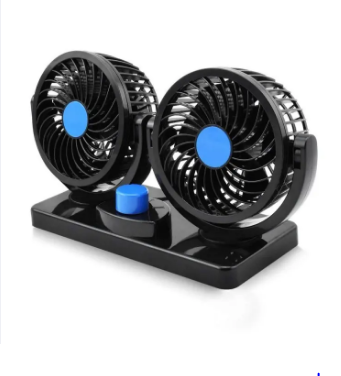 Car Universal Double Headed Fan 360* Degree | 2 Double Headed 4 Inch Fan | Premium Quality Product